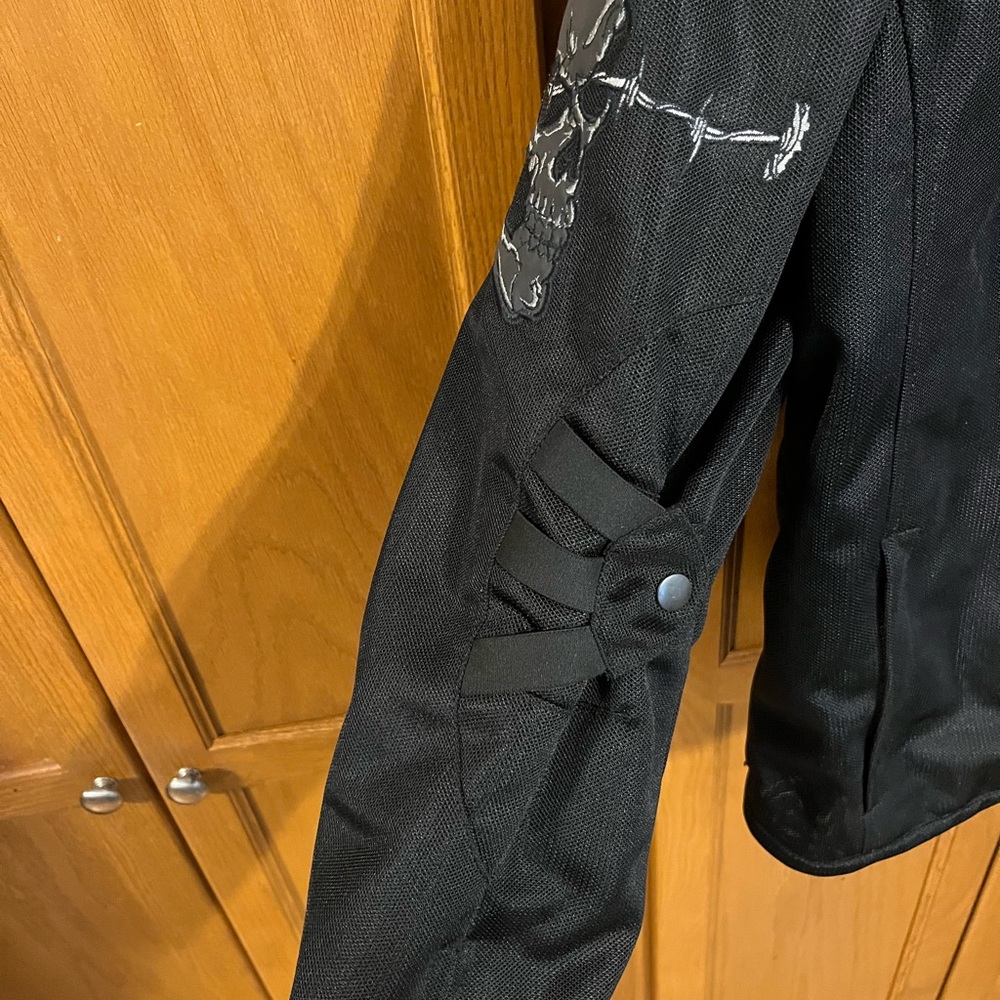 Edgy Black Skull Performance Jacket - image 4